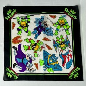 NWOT rare 1990 Studio Teenage Mutant Ninja Turtles handkerchief bandana